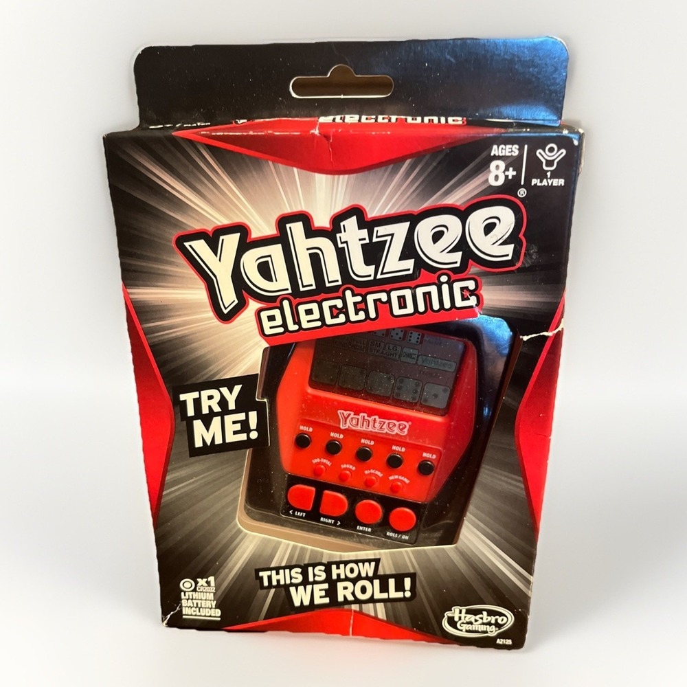 Hasbro Yahtzee Handheld Digital Game - A2125 - NEW IN THE BOX!!